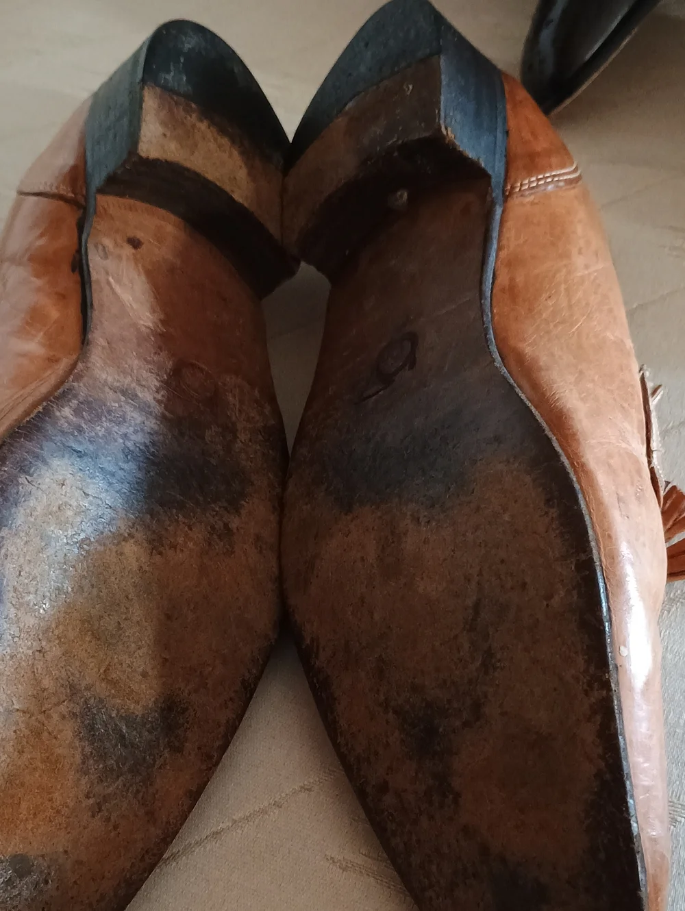 Men's Brown Tassel Loafers - Classic Leather Slip-On (246)